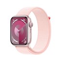 Apple Watch Series 9 GPS 45mm Pink Aluminium Case with Light Pink Sport Loop MR9J3QL/A
