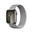 Apple Watch Series 9 41 mm Digital 352 x 430 Pixel Touchscreen 4G Silber WLAN GPS MRJ43QL/A