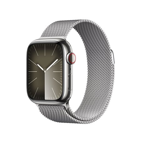 APPLE WATCH SERIES9 GPS + CELLULAR 41MM GRAPHITE STAINLESS STEEL CASE WITH GRAPHITE MILANESE LOOP