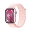 Apple Watch Series 9 GPS + Cellular 45mm Pink Aluminium Case with Light Pink Sport Loop MRMM3QL/A