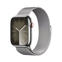 APPLE WATCH SERIES9 GPS + CELLULAR 45MM SILVER STAINLESS STEEL CASE WITH SILVER MILANESE LOOP MRMQ3QL/A
