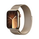 APPLE WATCH SERIES9 GPS + CELLULAR 45MM GOLD STAINLESS STEEL CASE WITH GOLD MILANESE LOOP MRMU3QL/A