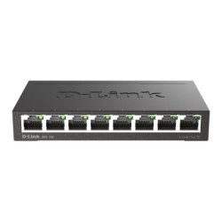 D-Link DGS-108 network switch Unmanaged L2 Gigabit Ethernet 10/100/1000 Black