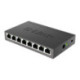D-Link DGS-108 switch di rete Non gestito L2 Gigabit Ethernet 10/100/1000 Nero