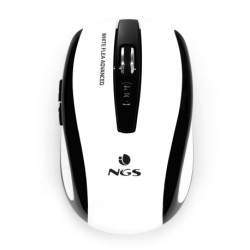 NGS White Flea Advanced ratón mano derecha RF inalámbrico Óptico 1600 DPI WHITEFLEAADVANCED