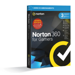 NortonLifeLock Norton 360 for Gamers 2023 Gestão de segurança 1 licenças 1 anos 21429372