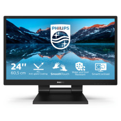 Philips 242B9TL/00 monitor de ecrã 60,5 cm 23.8 1920 x 1080 pixels Full HD LCD Ecrã táctil Preto