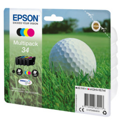 Epson Golf ball Multipack 4-colours 34 DURABrite Ultra Ink C13T34664010