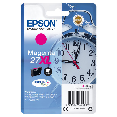 Epson Alarm clock Cartouche Réveil 27XLEncre DURABrite Ultra M C13T27134012