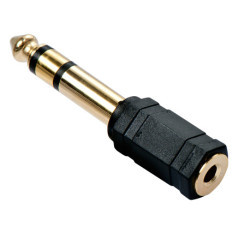 Lindy 35620 adaptador para cabos 6.3mm 3.5mm Preto