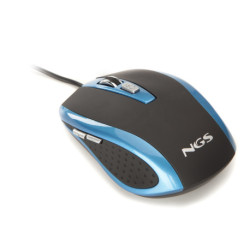 NGS Blue tick ratón mano derecha USB tipo A Óptico 1600 DPI BLUETICK