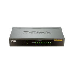 D-Link DES-1008PA network switch Unmanaged Fast Ethernet 10/100 Power over Ethernet PoE Black
