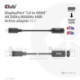 CLUB3D CAC-1088 adaptador de cabo de vídeo 0,21 m DisplayPort HDMI Preto