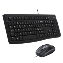 Logitech MK120 Combo Tastiera e Mouse con Filo per Windows, Mouse Ottico Cablato, Tastiera di Dimensioni Standard, 920-002543