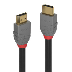 Lindy 36961 câble HDMI 0,5 m HDMI Type A Standard Noir, Gris