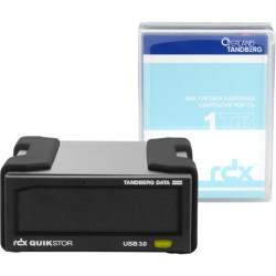 Overland-Tandberg RDX external drive kit with 1TB cartridge, black, USB3+ 8864-RDX