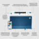 HP Color LaserJet Pro Impresora 4202dn, Color, Impresora para Pequeñas y medianas empresas, Estampado, Impresión desde 4RA87F