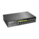 D-Link DGS-1008P network switch Unmanaged Gigabit Ethernet 10/100/1000 Power over Ethernet PoE Black