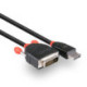 Lindy 41491 Videokabel-Adapter 2 m DisplayPort HDMI Schwarz