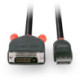 Lindy 41491 adaptador de cable de vídeo 2 m DisplayPort HDMI Negro