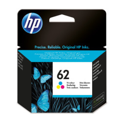 HP 62 cartouche d'encre trois couleurs authentique C2P06AE