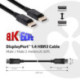 CLUB3D DisplayPort 1.4 HBR3 Cable M/M 2 metro 8K60Hz CAC-2068