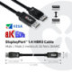 CLUB3D DisplayPort 1.4 HBR3 Cable 2m/6.56ft M/M 8K60Hz CAC-2068