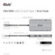CLUB3D CSV-1593 hub di interfaccia USB 3.2 Gen 1 3.1 Gen 1 Type-C 16200 Mbit/s Metallico