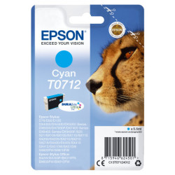 Epson Singlepack Cyan T0712 DURABrite Ultra Ink C13T07124012