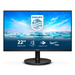 Philips V Line 222V8LA/00 monitor de ecrã 54,6 cm 21.5 1920 x 1080 pixels Full HD LCD Preto