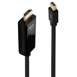 Lindy 36927 adaptador de cable de vídeo DisplayPort HDMI tipo A Estándar Negro