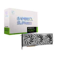 MSI GAMING GeForce RTX 4060 Ti X SLIM WHITE 16G NVIDIA 16 Go GDDR6 RTX 4060 TI GXSL W16