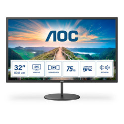 AOC V4 Q32V4 écran plat de PC 80 cm 31.5 2560 x 1440 pixels 2K QHD LED Noir