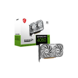 MSI VENTUS GeForce RTX 4060 2X WHITE 8G OC NVIDIA 8 GB GDDR6 RTX 4060 VE 2XW 8G O
