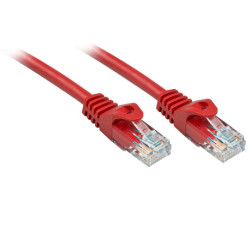 Lindy RJ-45/RJ-45 Cat6 5m cable de red Rojo U/UTP UTP 48185