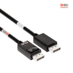 CLUB3D DisplayPort 2.1 Bi-Directional VESA DP80 Certified Cable 4K240Hz, 8K60Hz or 10K30Hz M/M 1.2m/3.94ft CAC-1091
