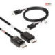CLUB3D DisplayPort™ 2.1 Cable certificado VESA DP80 bidireccional 4K120Hz, 8K60Hz u 10K30Hz M/M 1.2m/3.94ft CAC-1091