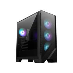 MSI MAG FORGE 320R AIRFLOW computer case Micro Tower Black, Transparent MAG F320R A