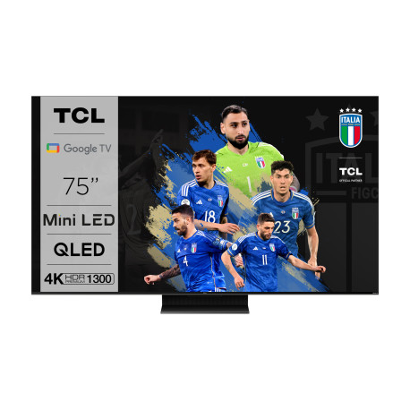 TCL C80 Series 75C805 TV 190.5 cm 75 4K Ultra HD Smart TV Wi-Fi Black 1300 cd/m² 75C804