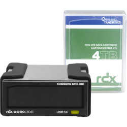Overland-Tandberg RDX Laufwerkskit mit 4TB Kassette, extern, schwarz, USB3+ 8866-RDX