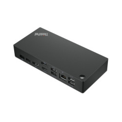 Lenovo 40AY0090EU base & duplicador de portas Com fios USB 3.2 Gen 1 3.1 Gen 1 Type-C Preto