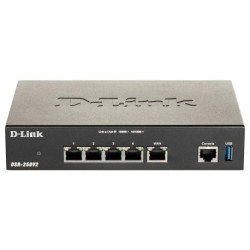 D-Link DSR-250V2 wireless router Gigabit Ethernet Black