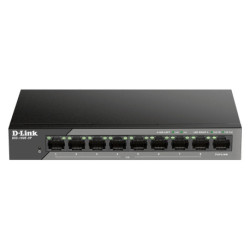 D-Link DSS-100E-9P network switch Unmanaged Fast Ethernet 10/100 Power over Ethernet PoE Black