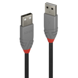 Lindy 36694 cable USB 3 m USB 2.0 USB A Negro, Gris
