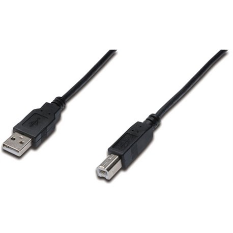 DIGITUS CAVO USB 2.0, A/B, M/M, NERO, 1,8MT
