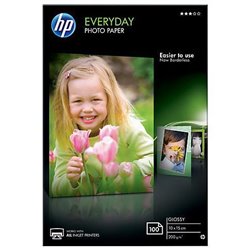 HP Papel fotográfico Everyday, brillante, 200 g/m2, 10 x 15 cm 101 x 152 mm, 100 hojas CR757A