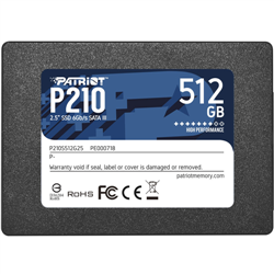 PATRIOT SSD INTERNO P210 512GB 2,5 SATA 6GB/S R/W 530/430
