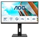 AOC U32P2CA computer monitor 80 cm 31.5 3840 x 2160 pixels 4K Ultra HD LED Black