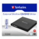 Verbatim Slimline CD/DVD lecteur de disques optiques DVD-RW Noir 098938