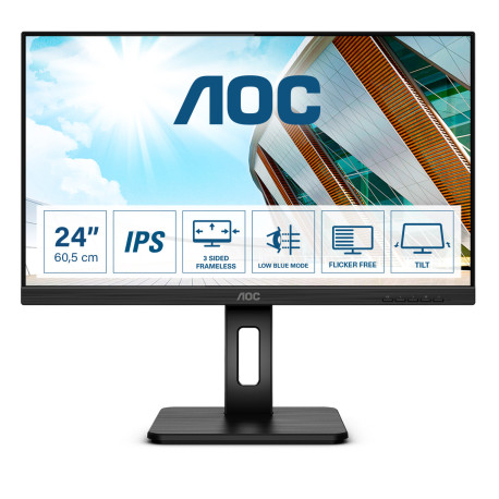 AOC P2 24P2Q LED display 60,5 cm 23.8 1920 x 1080 pixels Full HD Preto